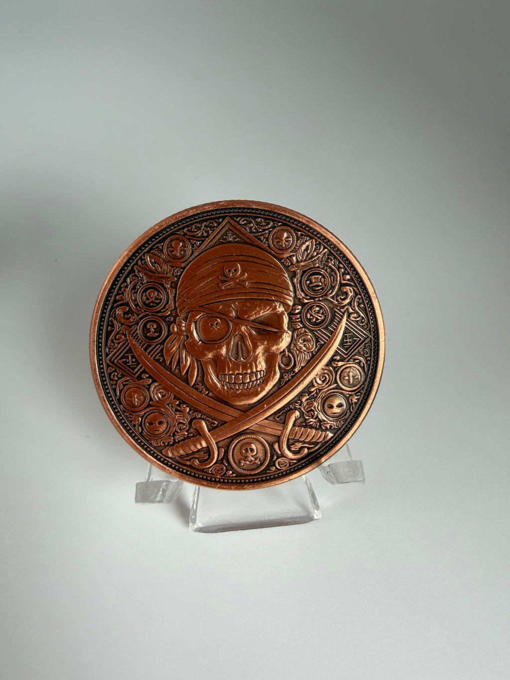 1 oz Kupfermünze Piratenmotiv - .999 Fine Copper