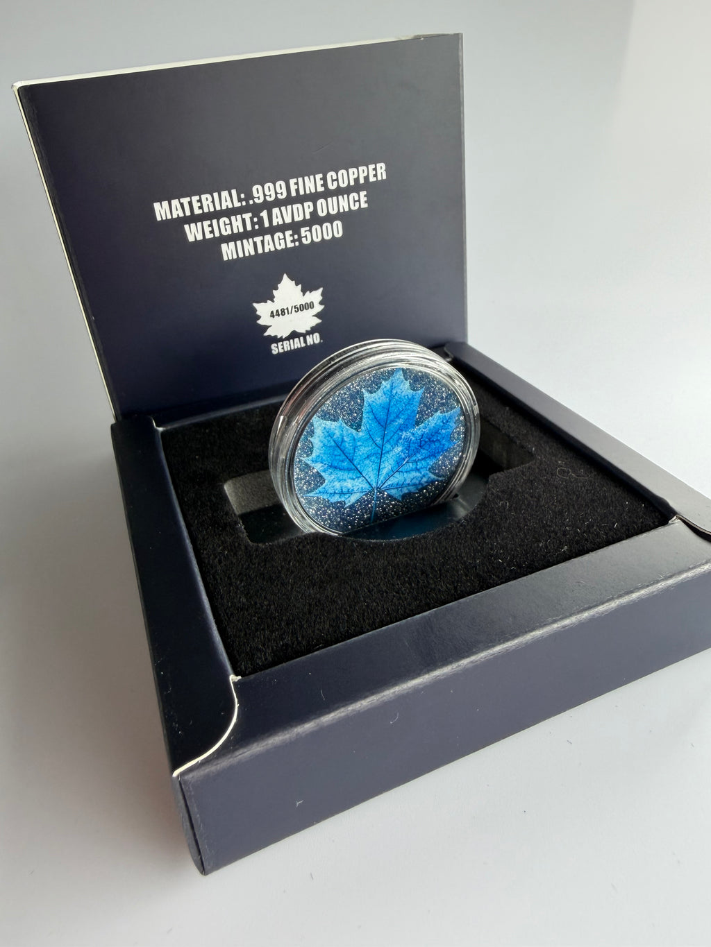 1oz Fine Copper Sammlermünze - Winter
Edition mit Diamant-Effekt