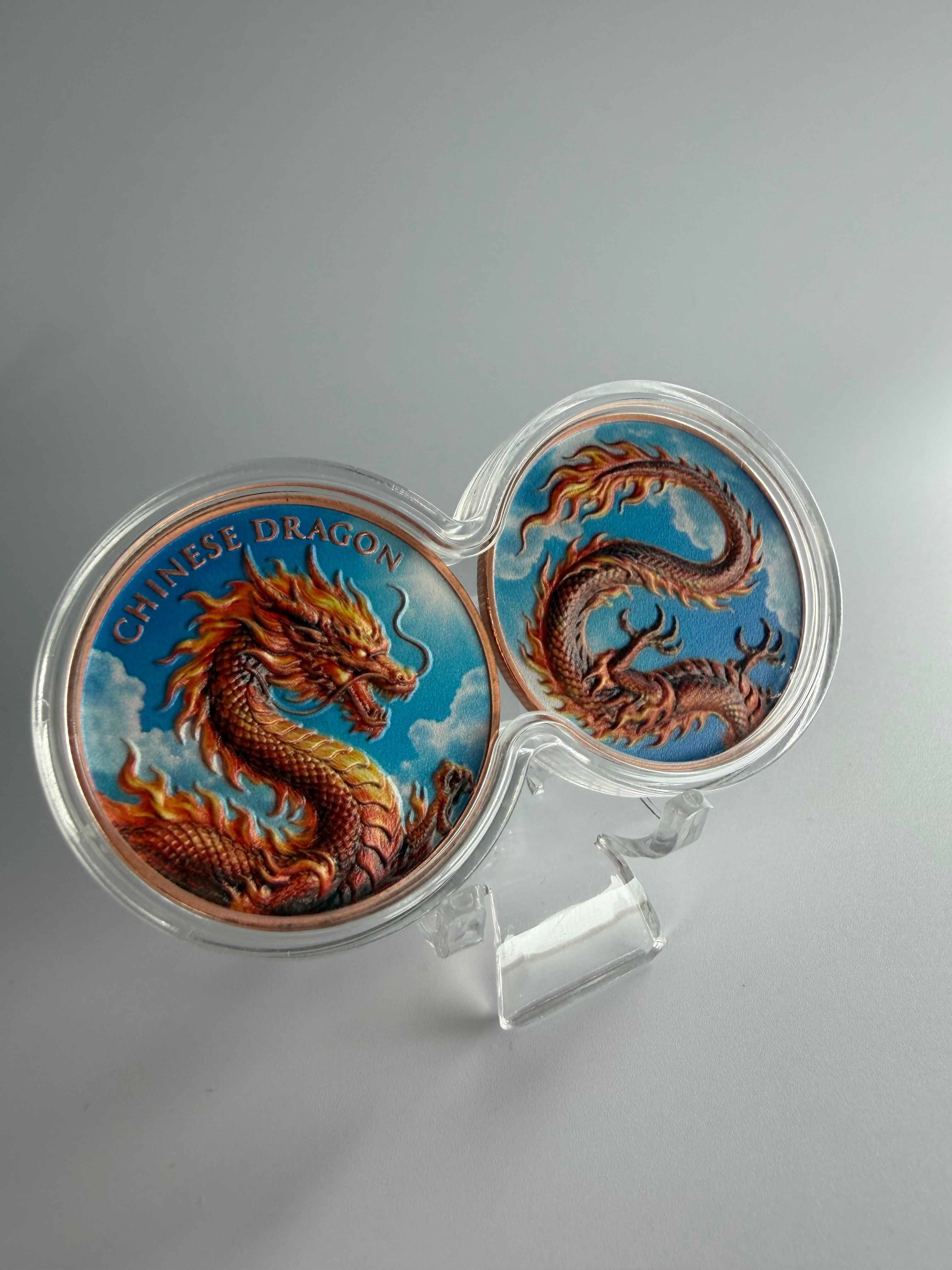 Chinese Dragon - Tag & Nacht Edition | 2 x1oz Kupfermünzen