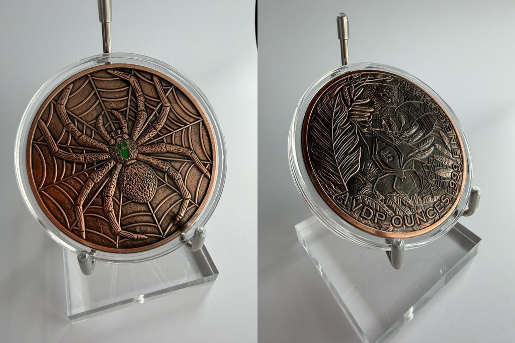 5 oz Kupfermünze „Spider" 999 Fine Copper