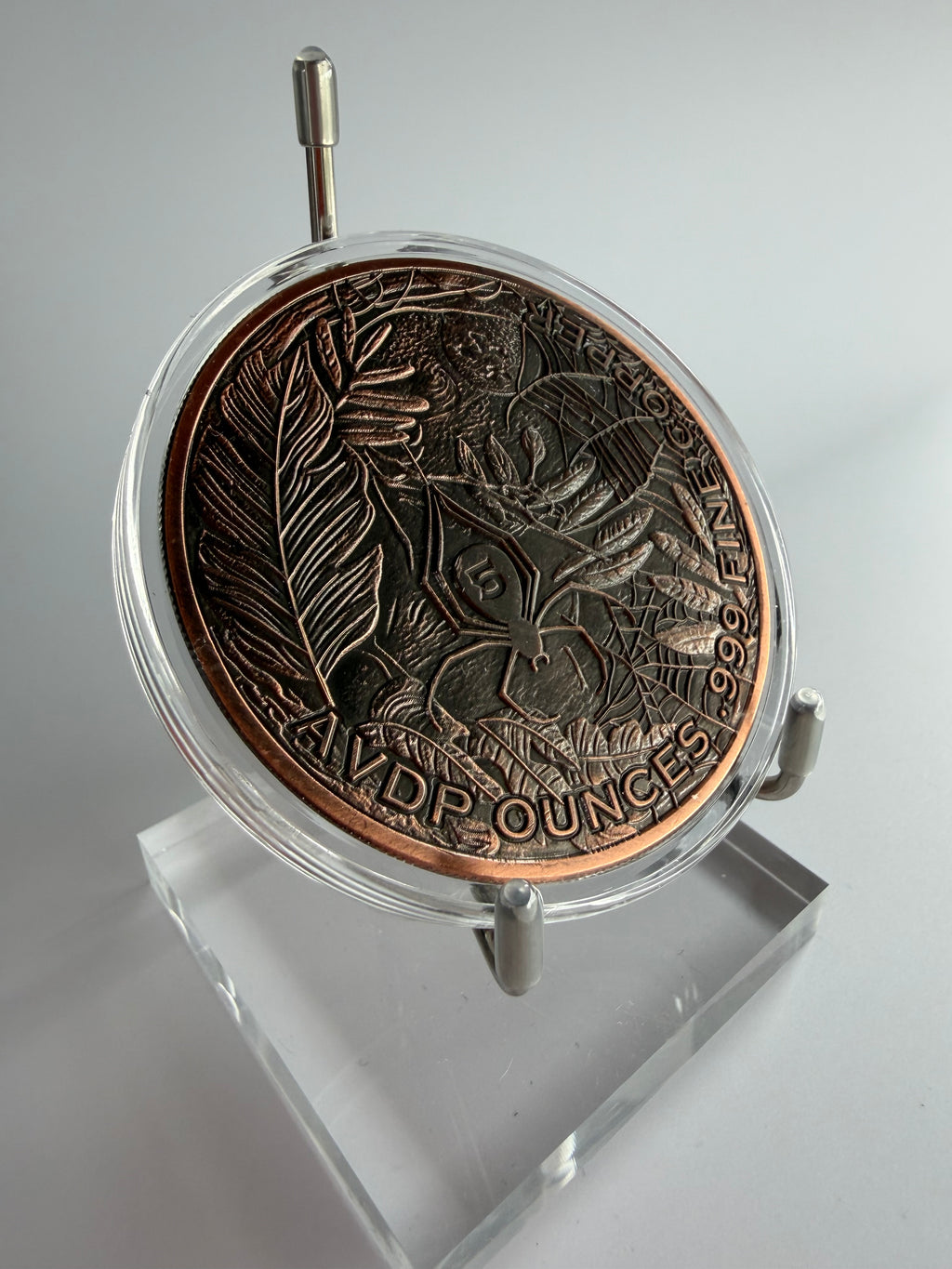 5 oz Kupfermünze „Spider" 999 Fine Copper