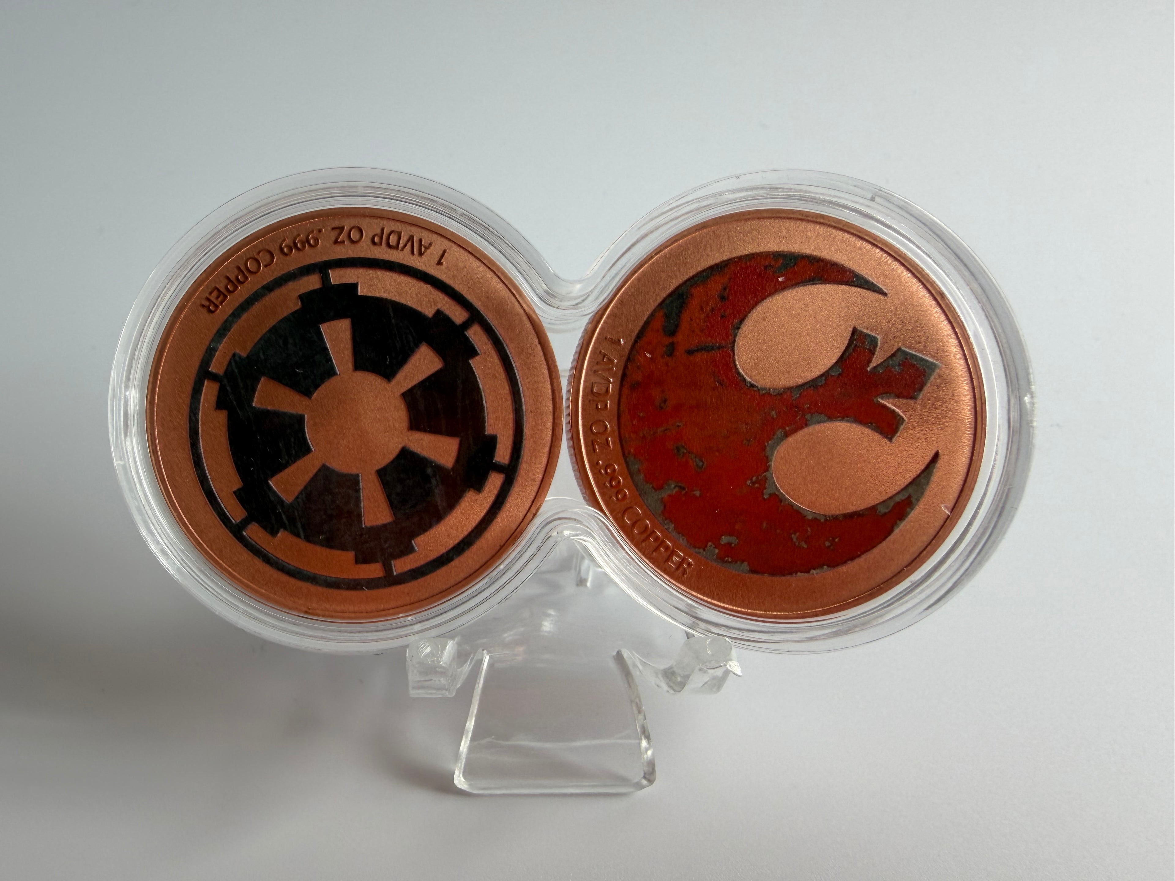 Star Wars-2x1oz.Kupfermünzen – X-Wing & TIE Fighter