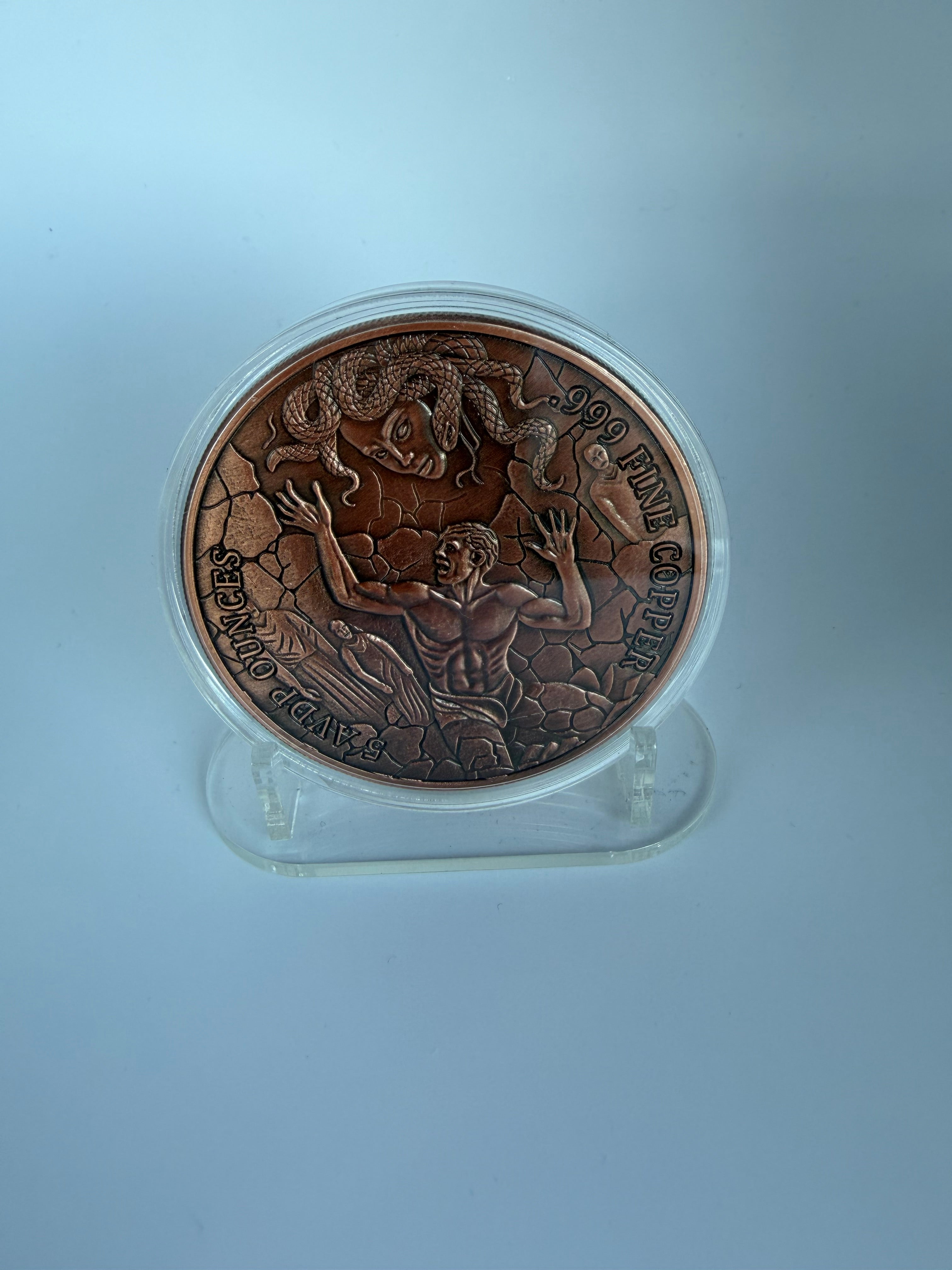 5 oz Kupfermünze „Medusa“ – Sammlerstück