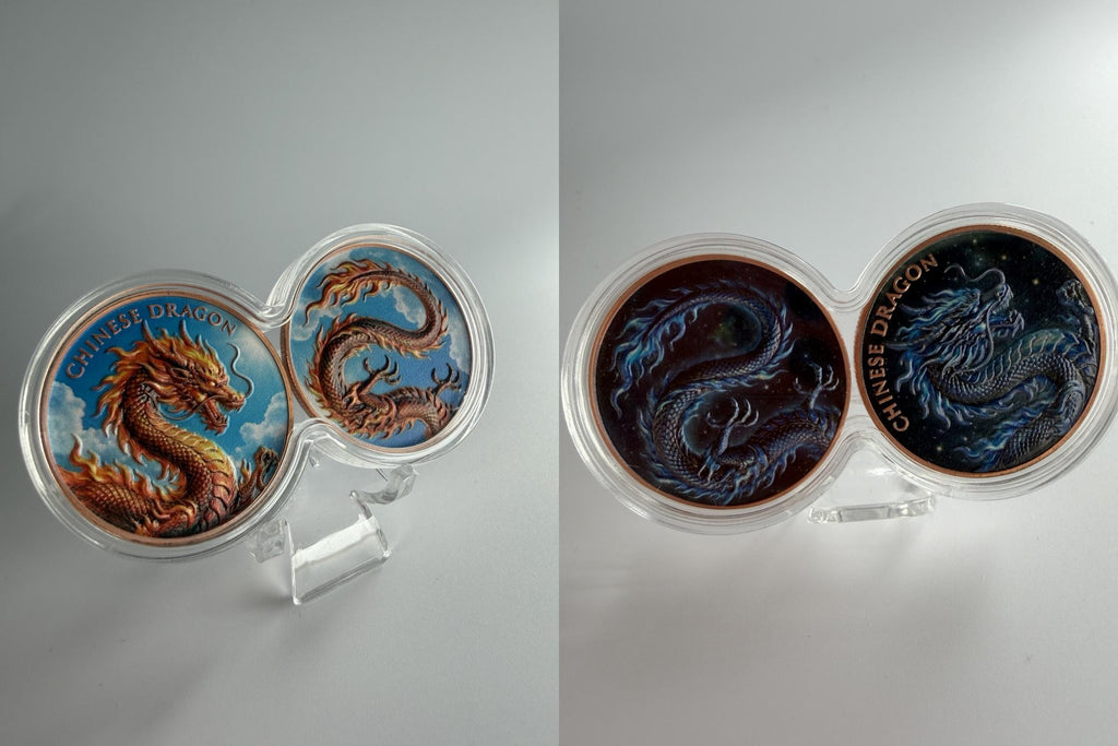 Chinese Dragon - Tag & Nacht Edition | 2 x1oz Kupfermünzen