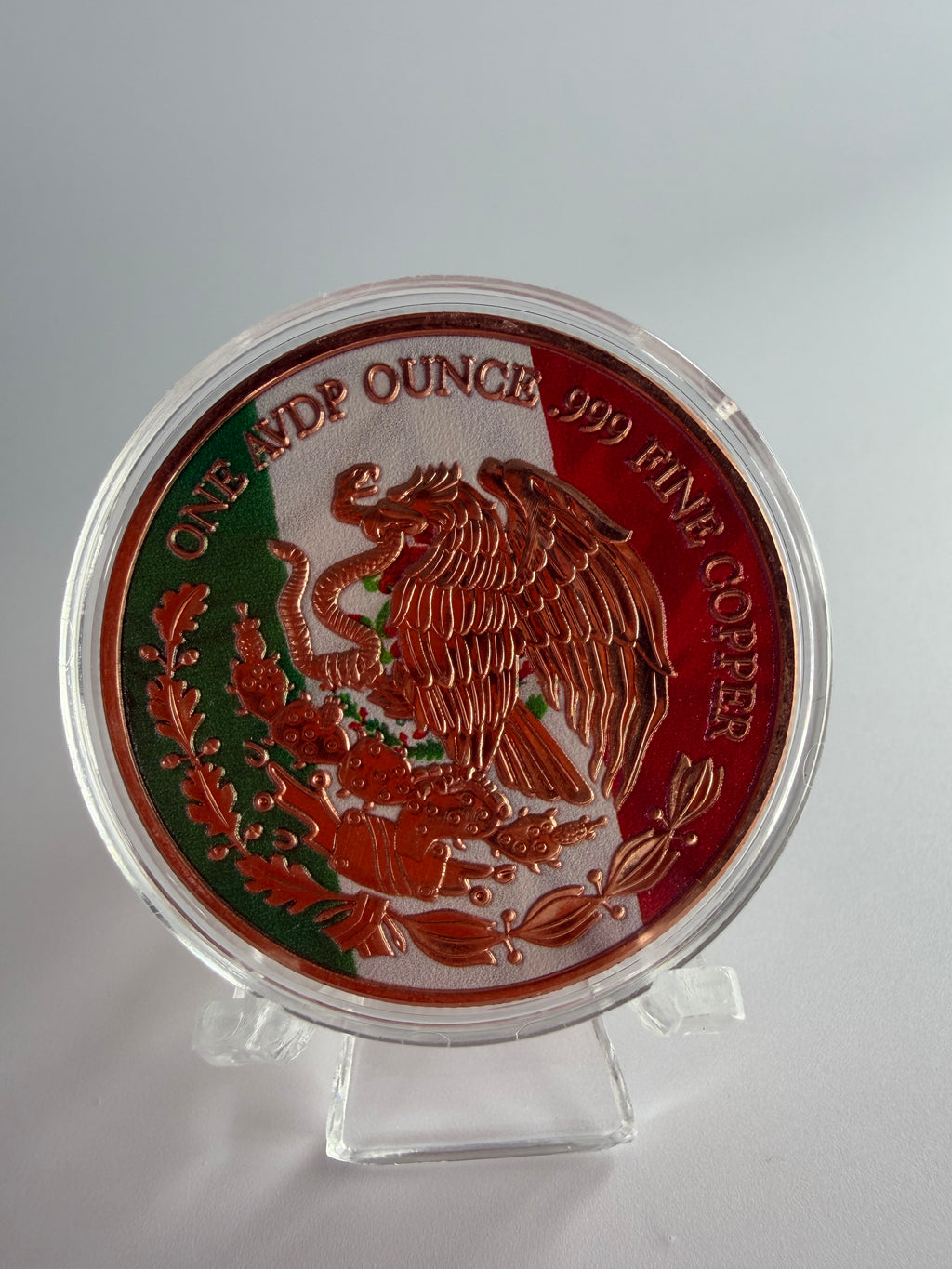 1 oz Kupfermünze „Mexico 2024 Sunset“ – koloriertes Libertad Motiv