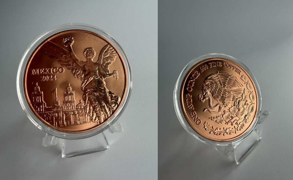 1 oz Kupfermünze „Mexico 2024“ – Libertad Motiv aus .999 Kupfer