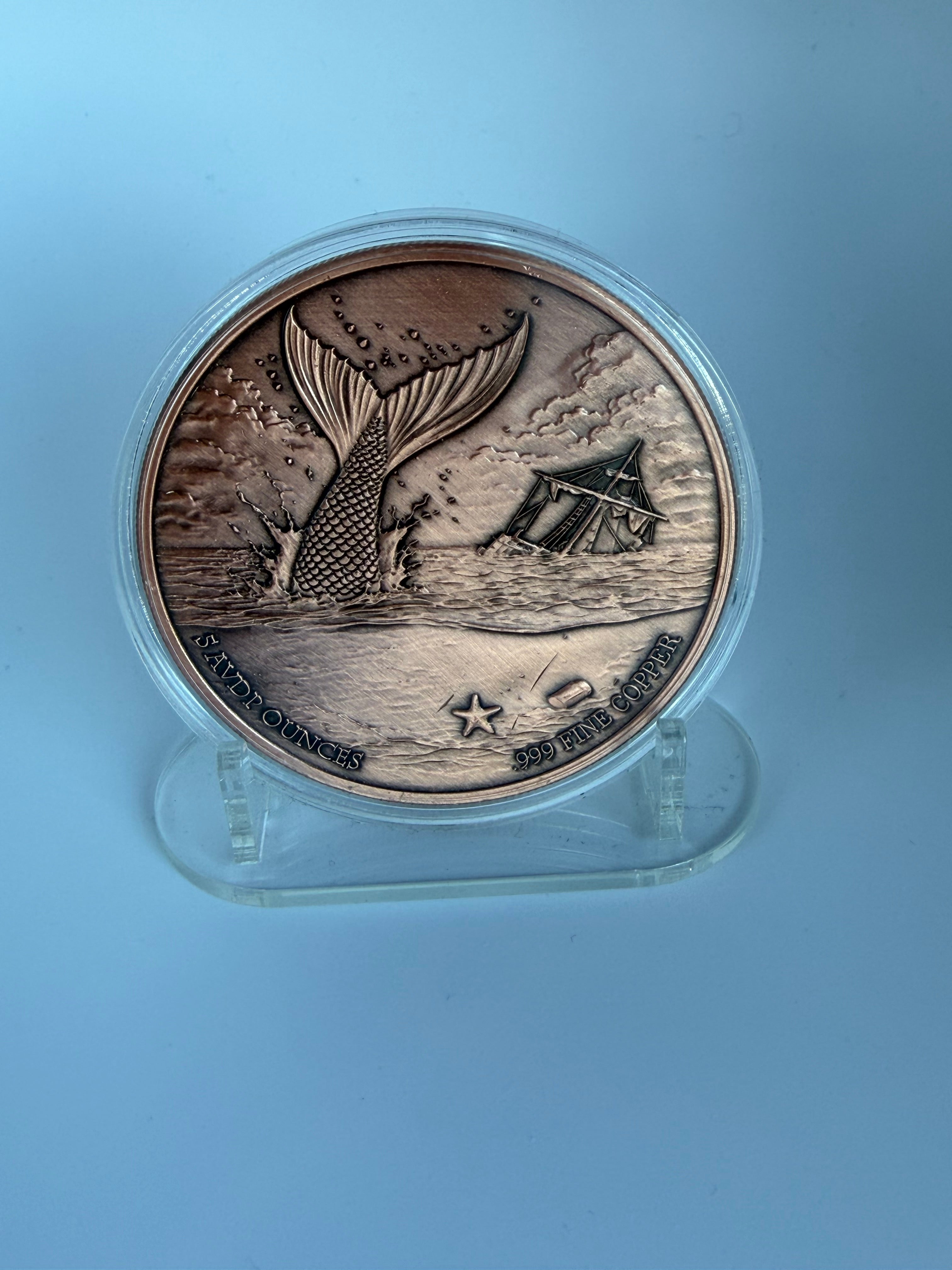 5 oz Kupfermünze Meerjungfrau 999 Fine
Copper