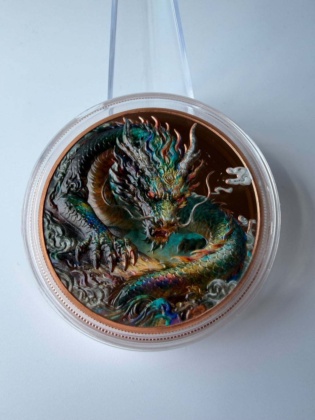 5oz Kupfermünze Mystischer Drache" 999 Fine Copper