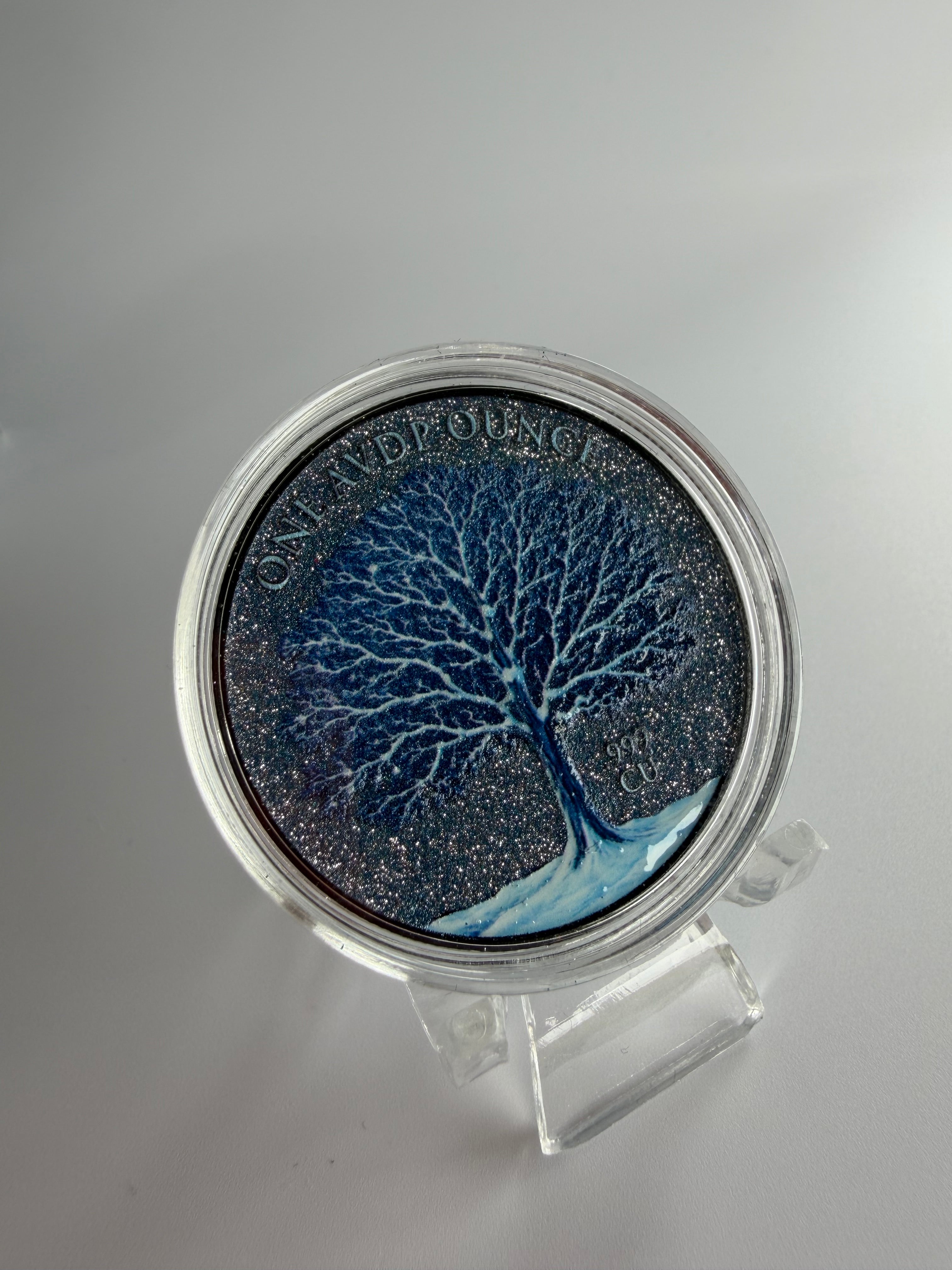 1oz Fine Copper Sammlermünze - Winter
Edition mit Diamant-Effekt