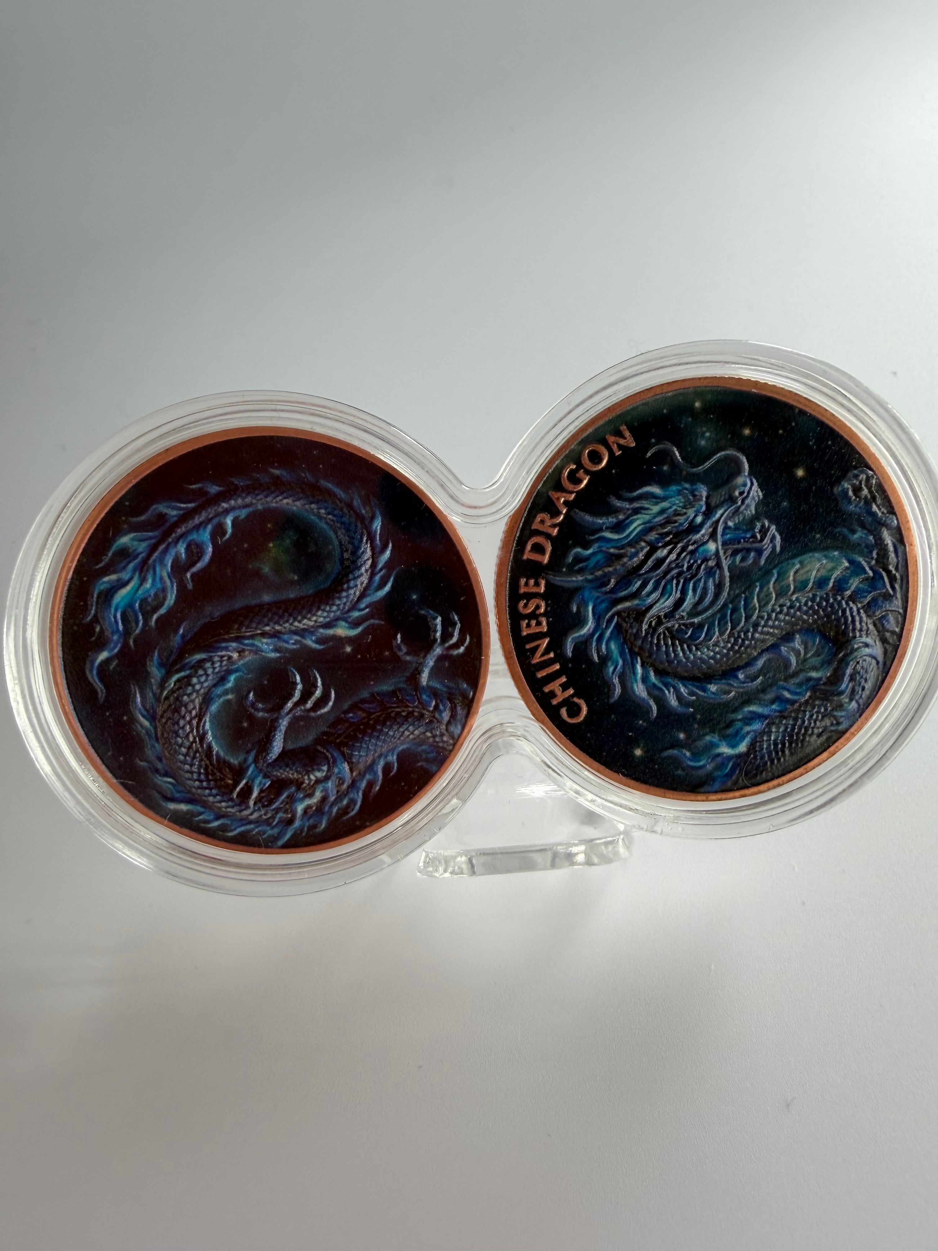 Chinese Dragon - Tag & Nacht Edition | 2 x1oz Kupfermünzen