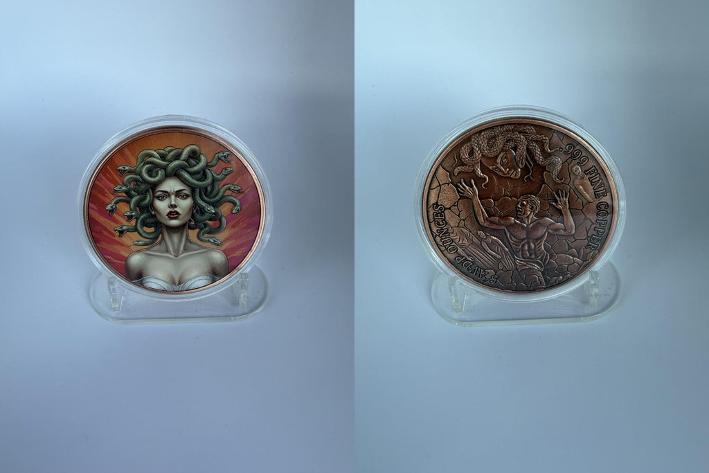 5 oz Kupfermünze „Medusa“ – Sammlerstück