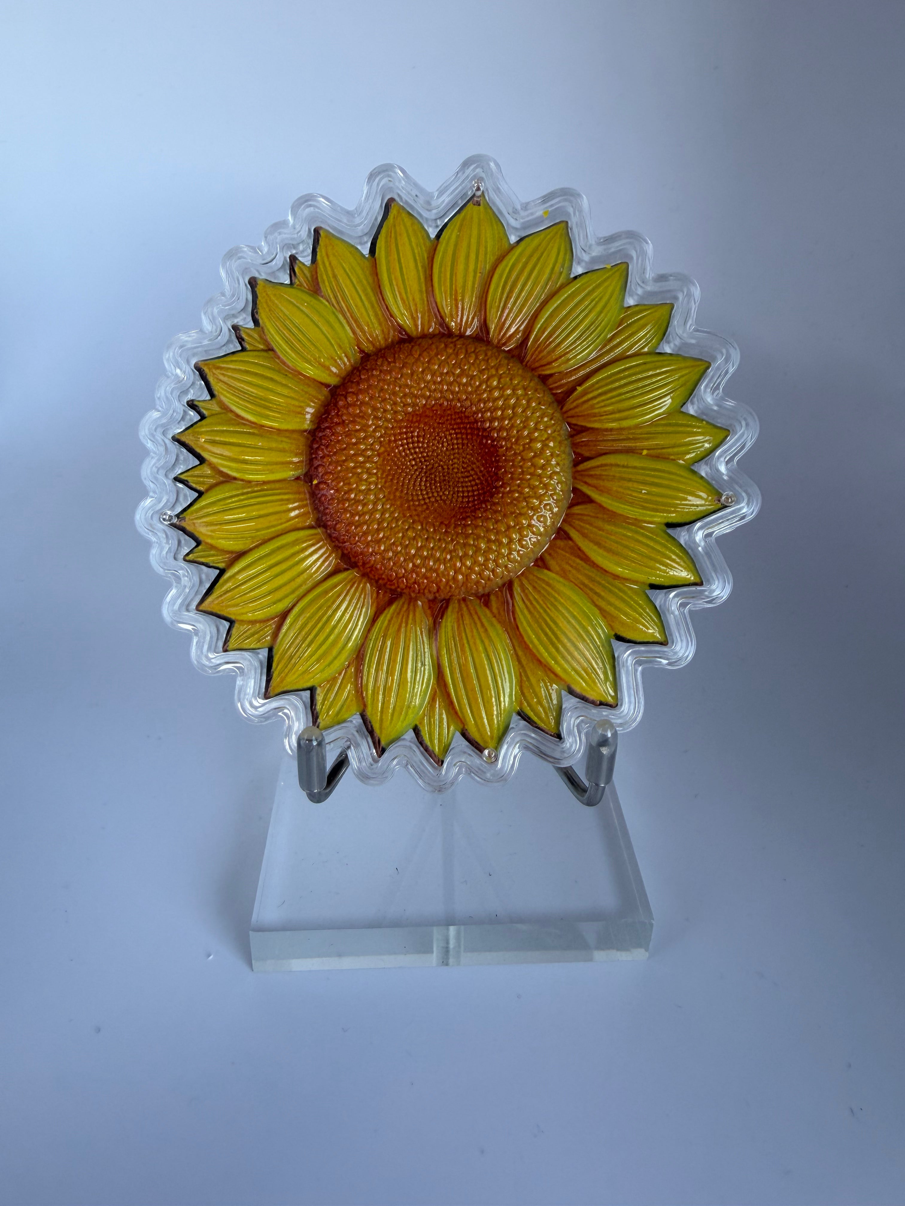 10oz Sonnenblumen Kupfermünze /999 Fine
Copper