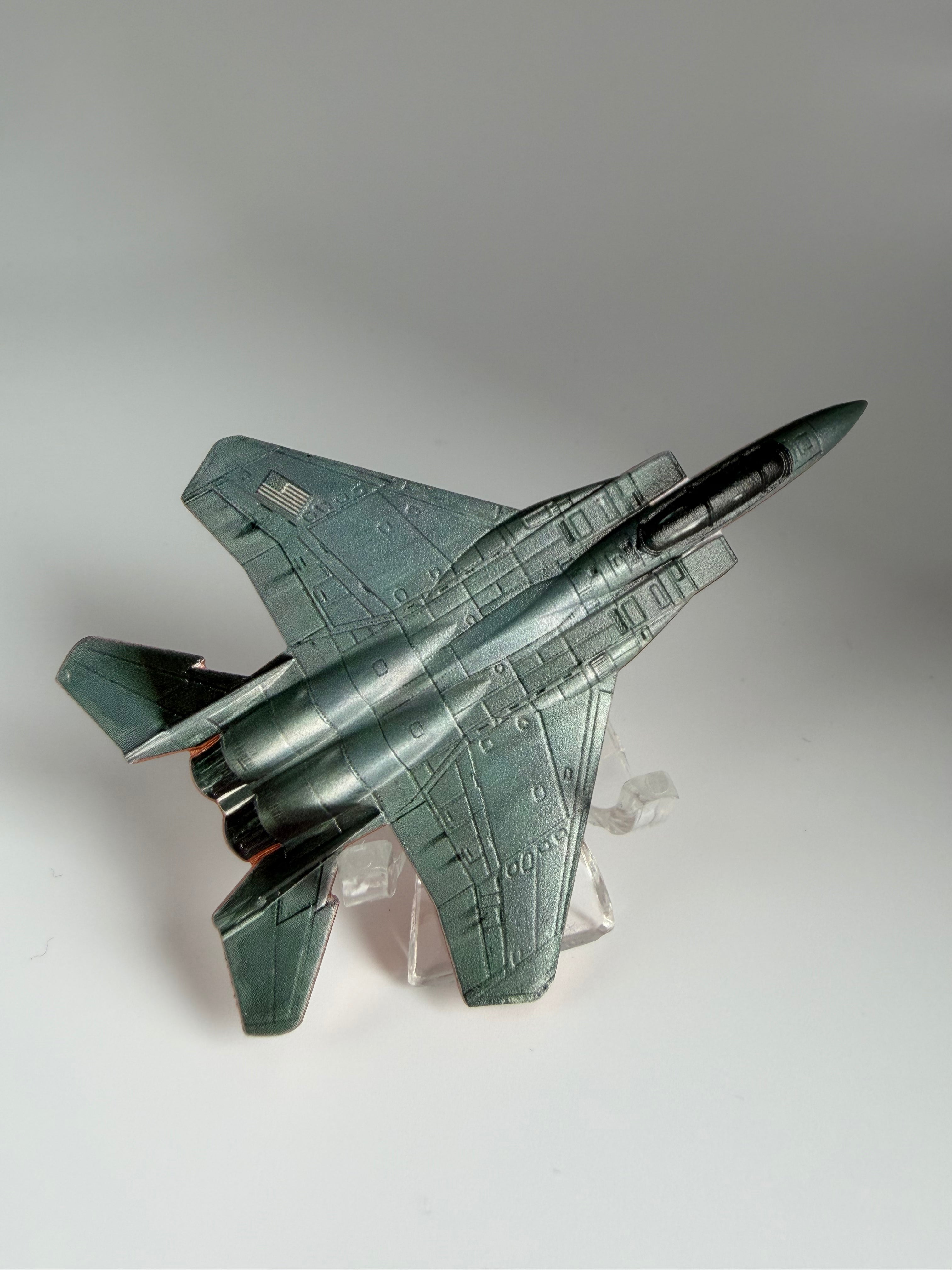 F-15 Eagle - 1oz Kupfermünze in außergewöhnlicher Jet-Form