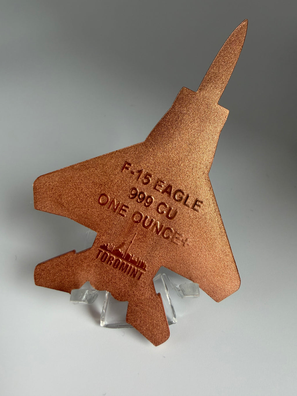 F-15 Eagle - 1oz Kupfermünze in außergewöhnlicher Jet-Form