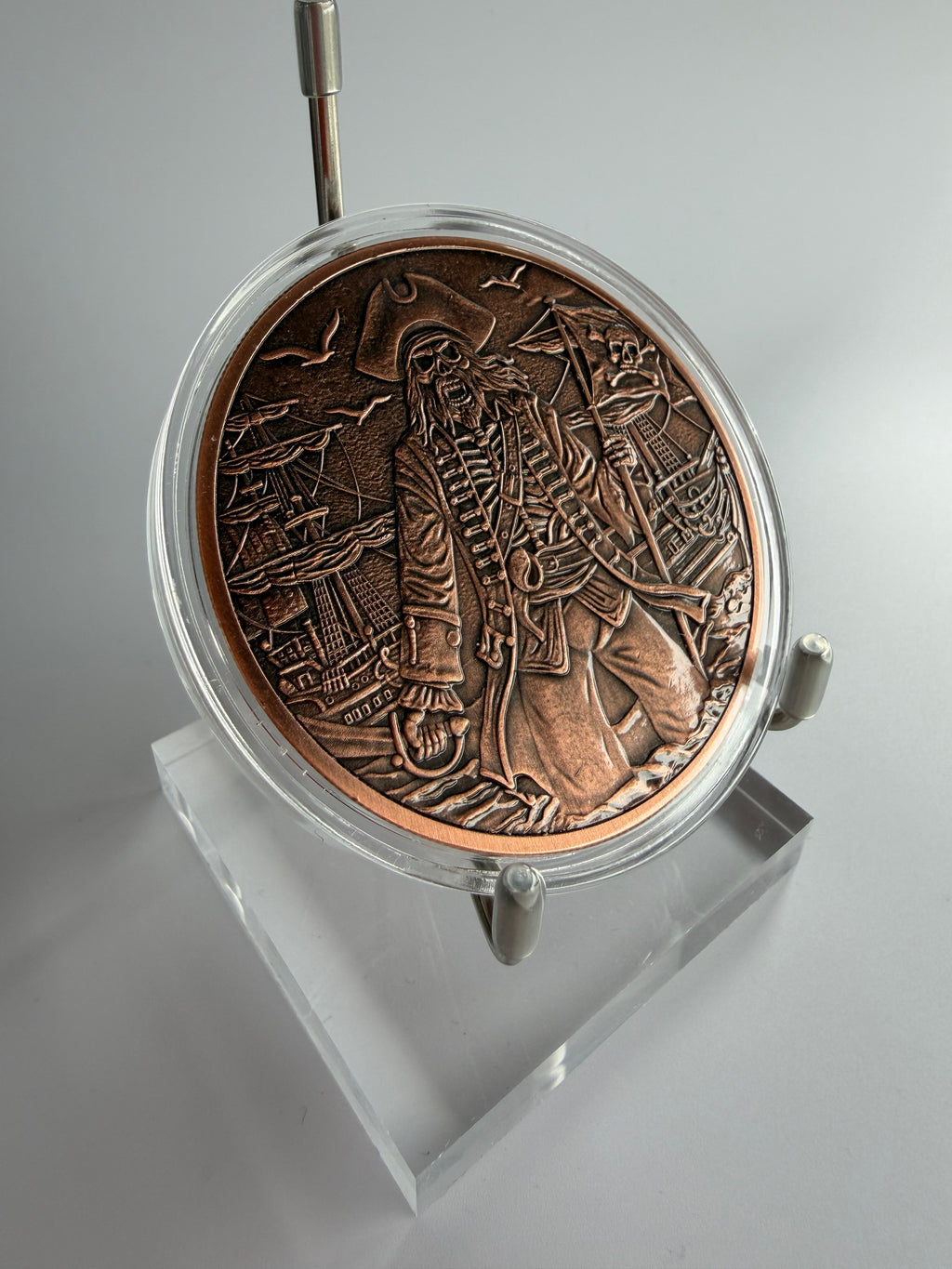 5 oz Kupfermünze „Pirate“ – Sammlerstück im Antik-Finish